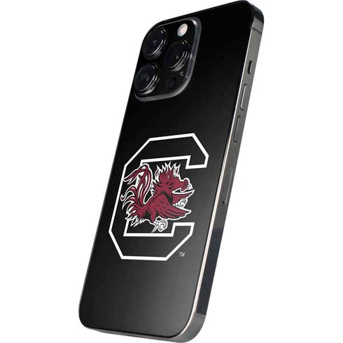 University of South Carolina Gamecocks Logo Black iPhone 16 Pro Skin